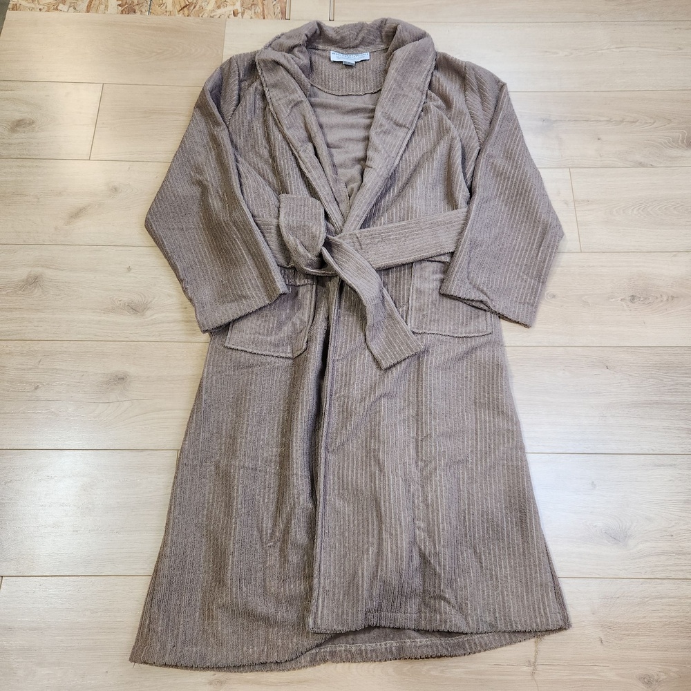 The Big Lebowski Robe Mens S Tall Brown Terry Belted Lounge Bathrobe Movie